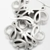 Anagram Bombé Hoop Earrings in Sterling Silver
