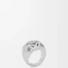 Anagram Bombé Signet Ring in Sterling Silver Anagram Bombé Signet Ring in Sterling Silver