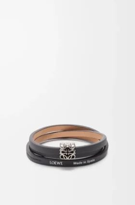 Anagram Bombé Twist Bracelet in Calfskin Anagram Bombé Twist Bracelet in Calfskin