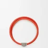 Anagram Bombé Twist Bracelet in Calfskin Anagram Bombé Twist Bracelet in Calfskin