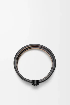 Anagram Bombé Twist Bracelet in Calfskin Anagram Bombé Twist Bracelet in Calfskin