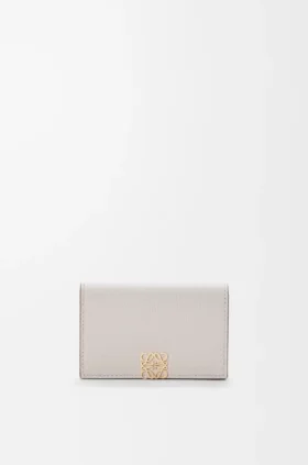 Anagram Business Cardholder in Pebble Grained Calfskin