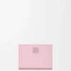 Anagram Compact Wallet in Pebble Grained Calfskin