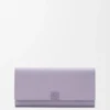 Anagram Continental Wallet in Pebble Grained Calfskin