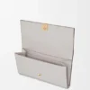 Anagram Continental Wallet in Pebble Grained Calfskin