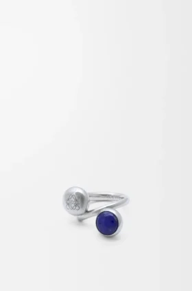 Anagram Pebble Ring in Sterling Silver and Lapis Lazuli Anagram Pebble Ring in Sterling Silver and Lapis Lazuli