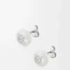 Anagram Pebble Stud Earrings in Sterling Silver Anagram Pebble Stud Earrings in Sterling Silver