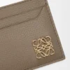 Anagram Plain Cardholder in Pebble Grained Calfskin