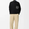 Anagram Pocket Sweater in Cotton Blend Anagram Pocket Sweater in Cotton Blend