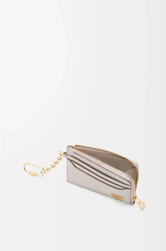 Anagram Square Coin Cardholder in Pebble Grained Calfskin Anagram Square Coin Cardholder in Pebble Grained Calfskin