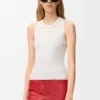 Anagram Tank Top in Stretch Viscose Anagram Tank Top in Stretch Viscose