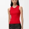 Anagram Tank Top in Stretch Viscose Anagram Tank Top in Stretch Viscose