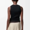 Anagram Tank Top in Stretch Viscose Anagram Tank Top in Stretch Viscose