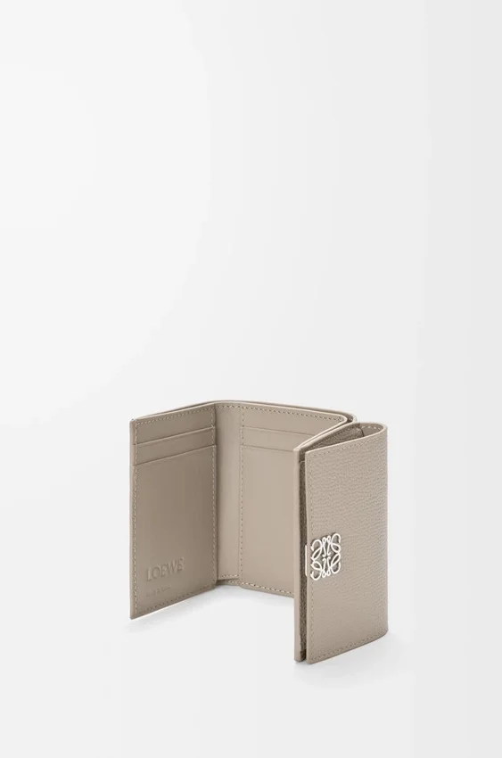 Anagram Trifold Wallet in Pebble Grained Calfskin Anagram Trifold Wallet in Pebble Grained Calfskin
