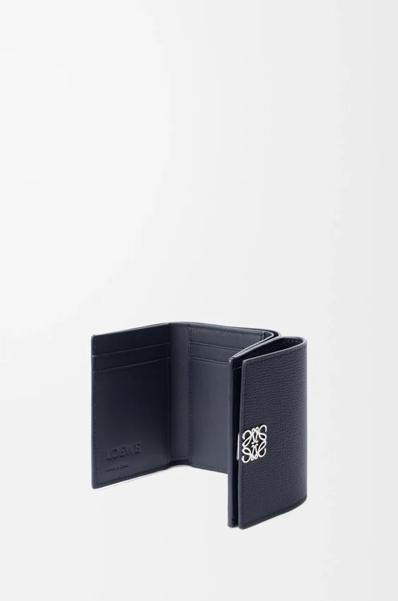 Anagram Trifold Wallet in Pebble Grained Calfskin Anagram Trifold Wallet in Pebble Grained Calfskin