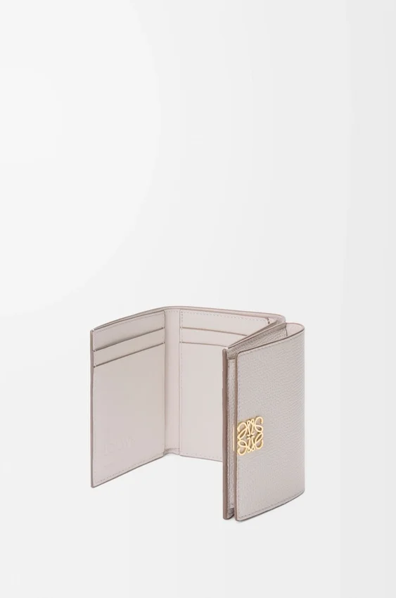 Anagram Trifold Wallet in Pebble Grained Calfskin Anagram Trifold Wallet in Pebble Grained Calfskin