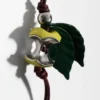 Apple Charm in Brass and Calfskin