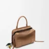 Apple Charm in Brass and Calfskin