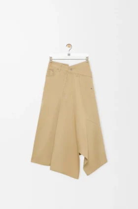 Asymmetric Skirt in Cotton