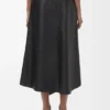 Asymmetric Skirt in Satin Nappa Lambskin Asymmetric Skirt in Satin Nappa Lambskin