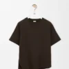 Asymmetric T-Shirt in Cotton Blend Asymmetric T-Shirt in Cotton Blend
