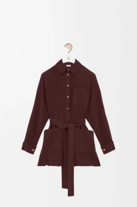 Belted Blouse in Silk