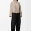 Belted Jacket in Suede Goatskin Belted Jacket in Suede Goatskin