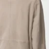 Belted Jacket in Suede Goatskin Belted Jacket in Suede Goatskin