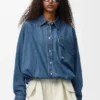 Belted Shirt in Denim Belted Shirt in Denim