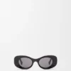 Beveled Oval Maxi Anagram Sunglasses Beveled Oval Maxi Anagram Sunglasses