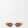 Beveled Oval Maxi Anagram Sunglasses Beveled Oval Maxi Anagram Sunglasses