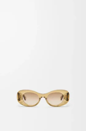 Beveled Oval Maxi Anagram Sunglasses