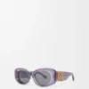 Beveled Oval Maxi Anagram Sunglasses Beveled Oval Maxi Anagram Sunglasses