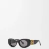 Beveled Oval Maxi Anagram Sunglasses Beveled Oval Maxi Anagram Sunglasses