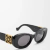 Beveled Oval Maxi Anagram Sunglasses Beveled Oval Maxi Anagram Sunglasses