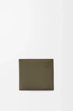 Bifold Coin Wallet in Soft Grained Calfskin