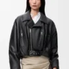 Biker Jacket in Nappa Lambskin