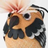 Bird Bag in Iraca Palm and Calfskin Bird Bag in Iraca Palm and Calfskin