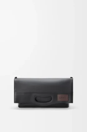 Bob Folded Tote in Shiny Supple Calfskin
