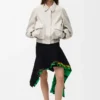 Bomber Jacket in Suede Goatskin Bomber Jacket in Suede Goatskin