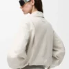 Bomber Jacket in Suede Goatskin Bomber Jacket in Suede Goatskin