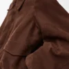Bomber Jacket in Suede Goatskin