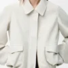 Bomber Jacket in Suede Goatskin Bomber Jacket in Suede Goatskin