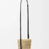 Braid Pocket in Iraca Palm and Calfskin