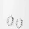 Braided Hoop Earrings in Sterling Silver Braided Hoop Earrings in Sterling Silver
