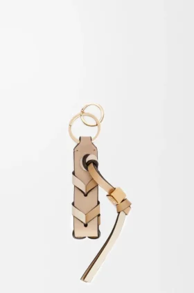 Braided Strap Keyring in Calfskin Braided Strap Keyring in Calfskin
