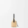 Cala Mini Bag in Classic Calfskin and Raffia