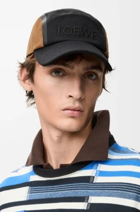 Camp Cap in Canvas and Suede