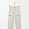 Cargo Trousers in Cotton and Silk