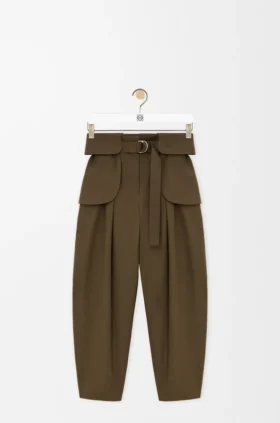 Cargo Trousers in Cotton and Silk Cargo Trousers in Cotton and Silk